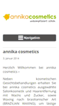 Mobile Screenshot of annika-cosmetics.com